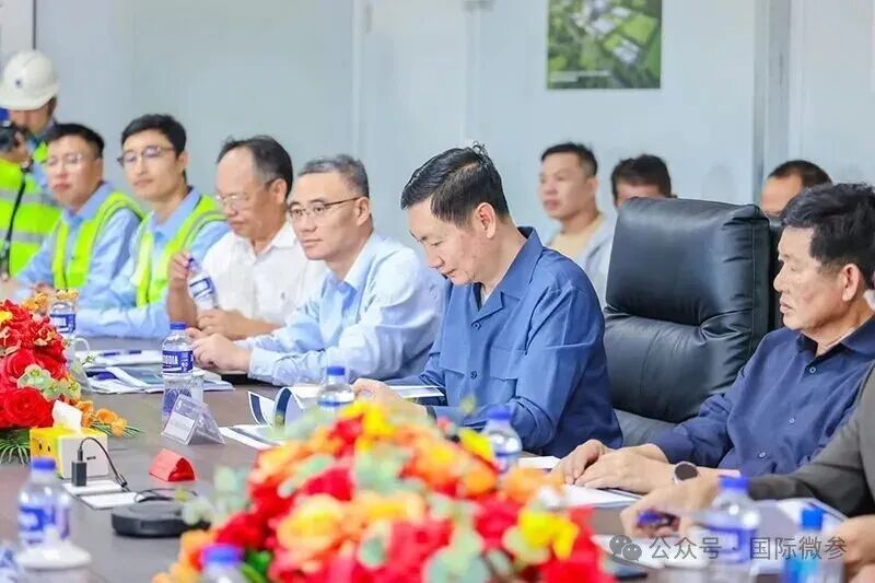 柬埔寨能矿部长高洛达那视察中国电建国公省联合循环燃气电站土建和安装项目