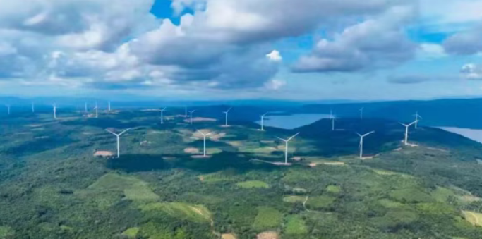 老挝SAVAN1一期300兆瓦陆上风力发电项目投产