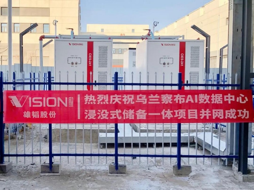 携手互联网巨头，雄韬股份AIDC浸没式储备一体项目成功并网！