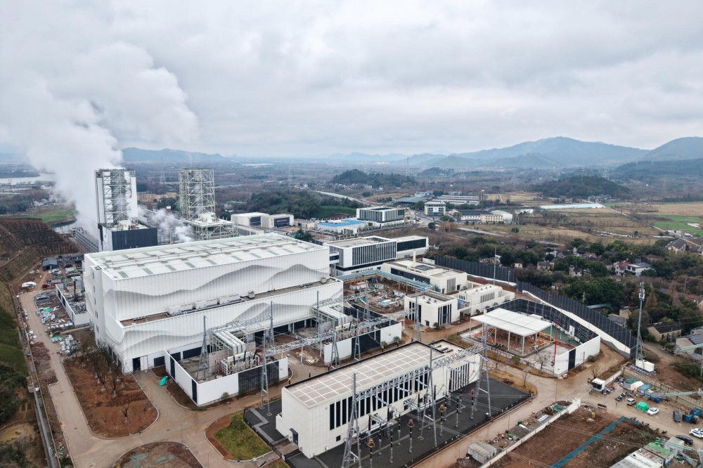 中国能建设计承建的安吉梅溪2×9H级燃机新建工程项目全面投产