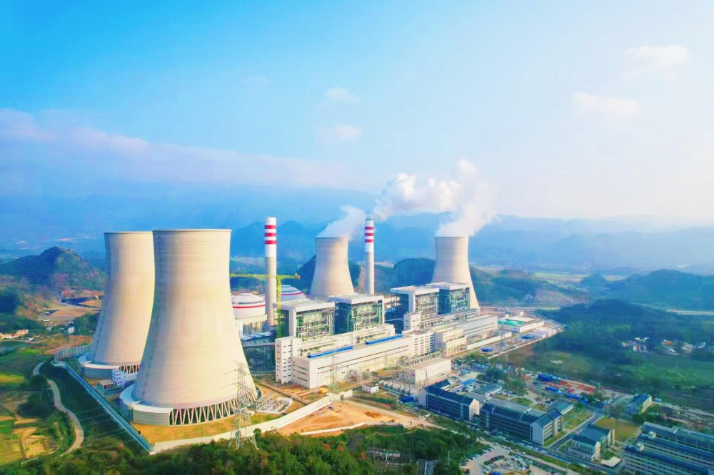 中国能建广东火电的承建的国能清远电厂二期2台1000兆瓦扩建工程项目4号机组并网