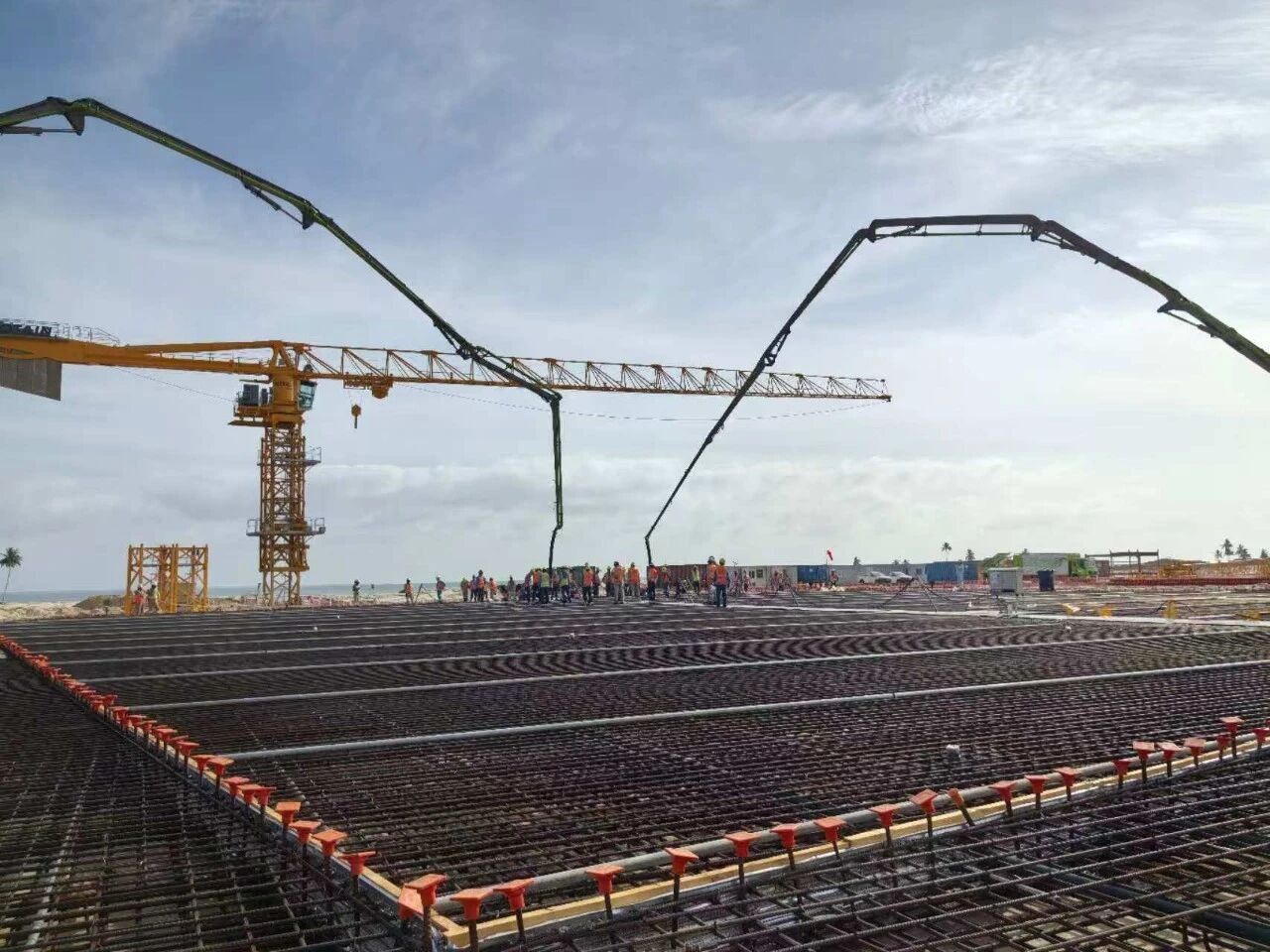 中核华兴承建的莫桑比克LNG项目完成首区储罐底板混凝土浇筑