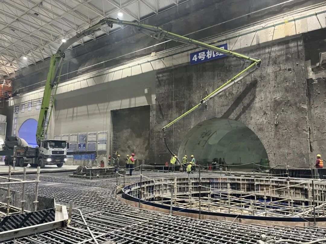 广东肇庆浪江抽水蓄能电站机组混凝土全部浇筑完成