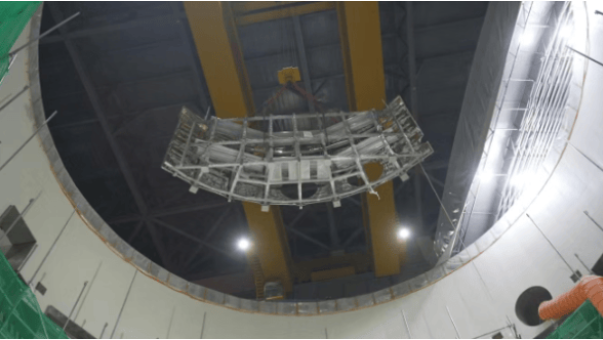 中国紧凑型核聚变能实验装置BEST装置底部冷屏侧环体安装完成