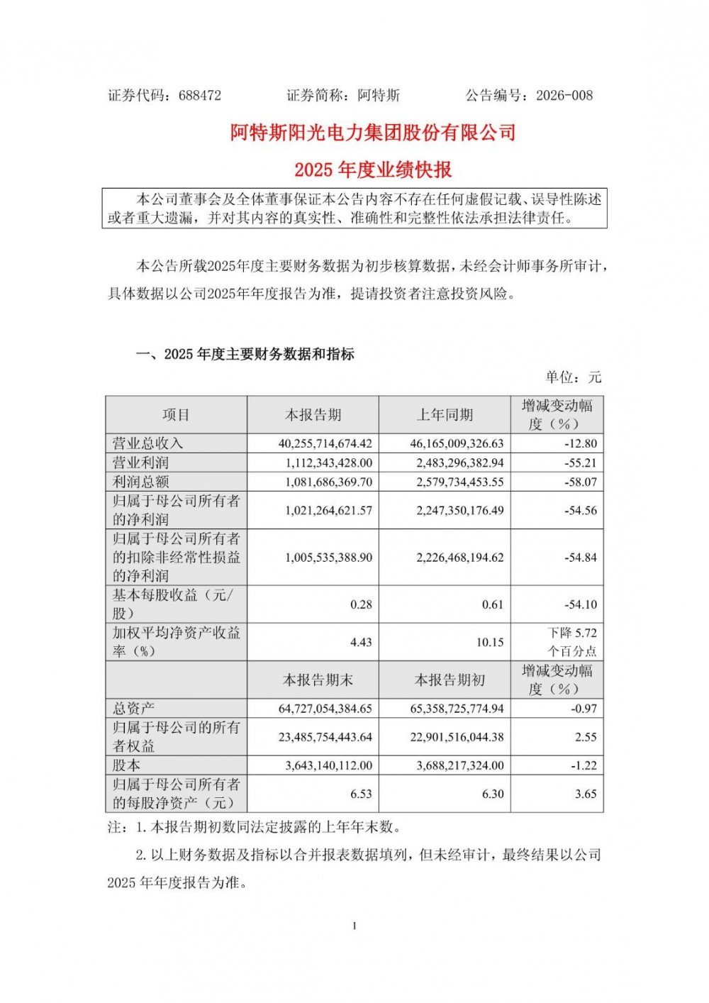 阿特斯2025年归母净利润10.21亿元，储能项目储备进入收获期