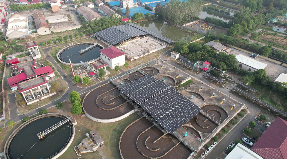 中国能建葛洲坝生态环保公司首个污水处理厂储能项目并网