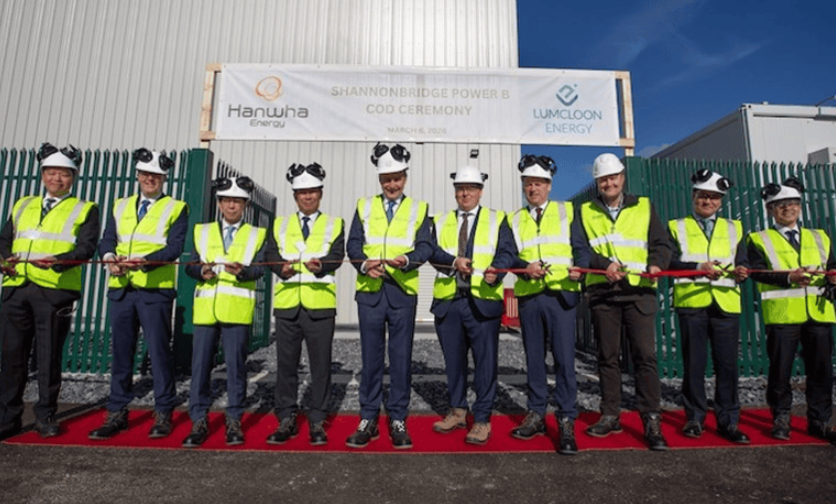 爱尔兰香农桥B储能设施启用，Lumcloon与Hanwha助力电网稳定