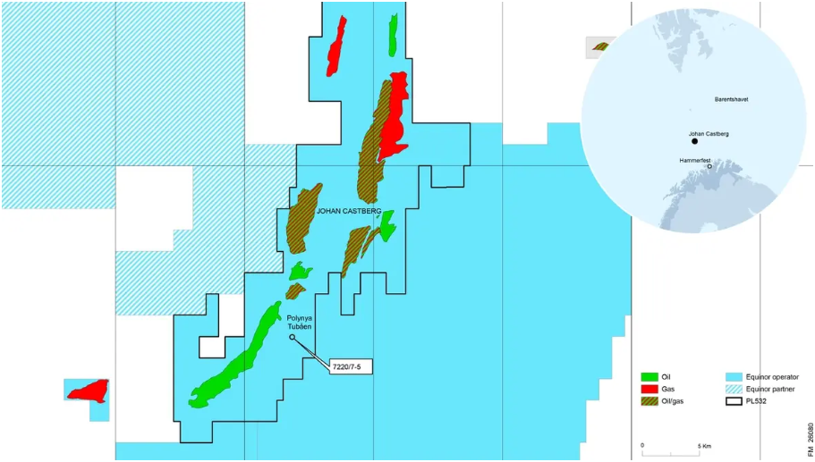 挪威国家石油公司（Equinor）在探区发现新石油