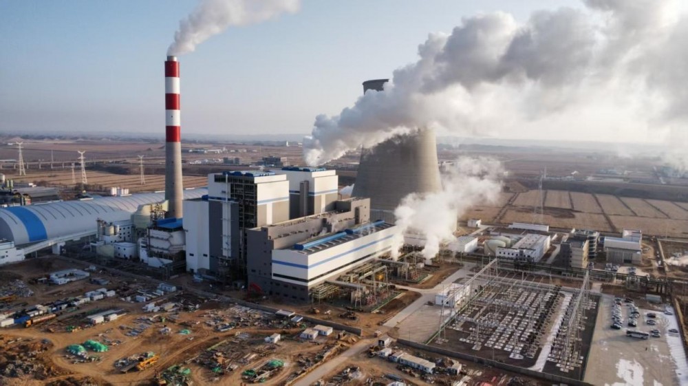 中国能建总承包建设的兰州新区2×350兆瓦热电联产工程2号机组投运