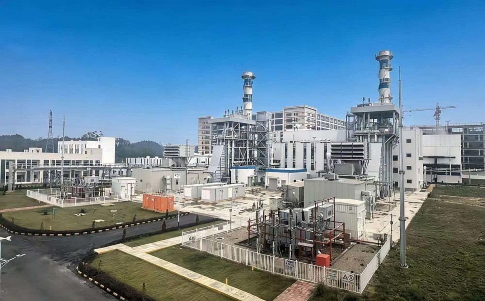 中国能建江苏电建一公司承建的国家电投新会大泽2×50兆瓦级燃气热电项目投运