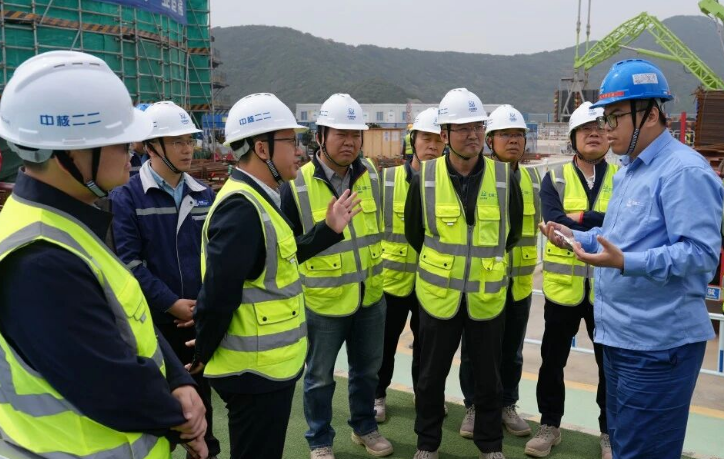 中广核赴中核二二金七门核电项目部调研交流