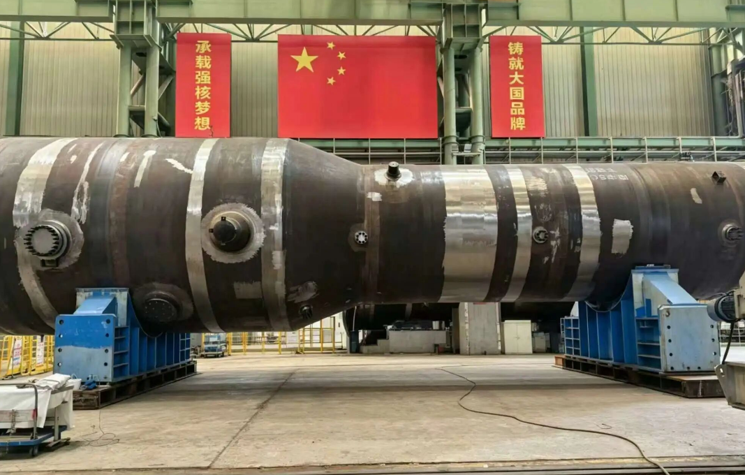 石岛湾核电扩建一期工程1号机组首台蒸汽发生器水压试验一次成功
