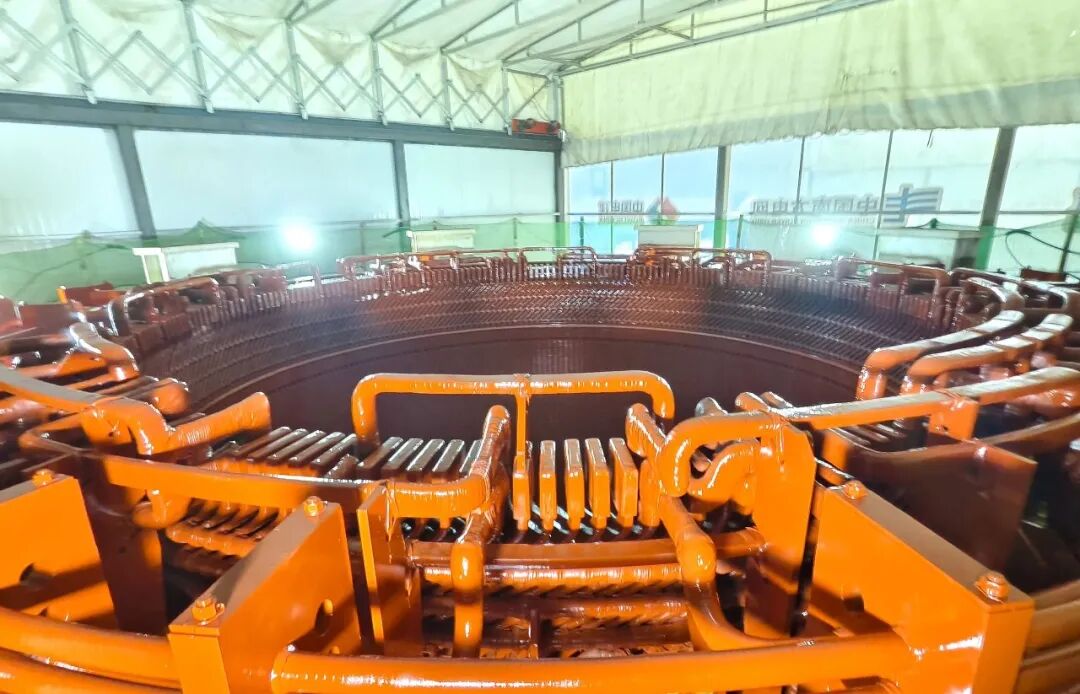 广东肇庆浪江抽蓄电站2号机组定子整体电气试验完成