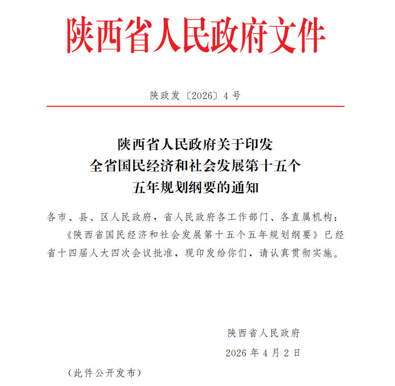 2030年推动风、光总装机达到1亿千瓦以上！陕西印发“十五五”规划纲要