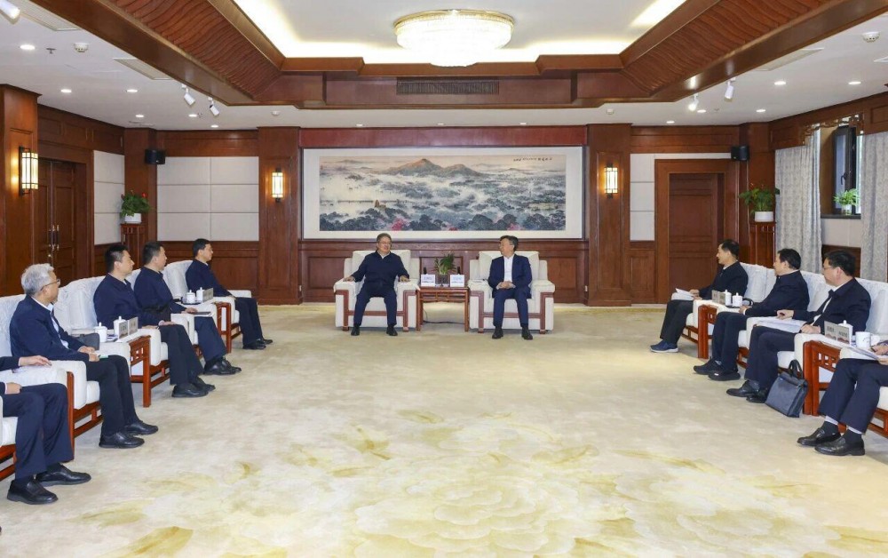 中国中煤党委书记、董事长王树东拜会南京市市长李忠军