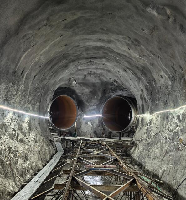 浙江松阳抽蓄电站建设提速 1#、2# 引水支管临抛任务提前收官