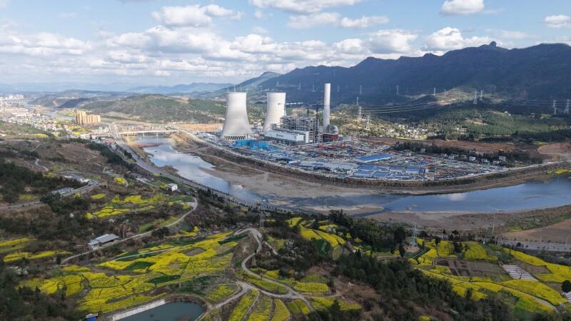 中国能建西南院总承包的中煤广元燃煤发电项目1号机锅炉酸洗完成